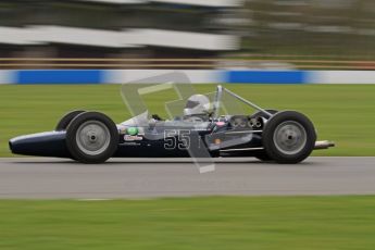 © Octane Photographic Ltd. Motors TV day – Donington Park, Saturday 31st March 2012. Formula Junior 2nd session, Chris Drake - Elva 300. Digital ref : 0268lw7d8521