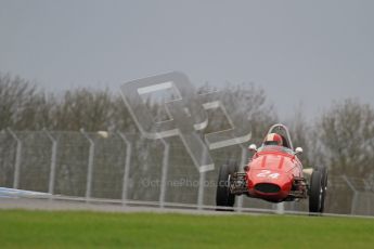 © Octane Photographic Ltd. Motors TV day – Donington Park, Saturday 31st March 2012. Formula Junior 2nd session, Michael Waller - PM Poggi. Digital ref : 0268lw7d8628