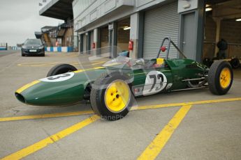 © Octane Photographic Ltd. Motors TV day – Donington Park,  Saturday 31st March 2012. Formula Junior Free practice, Peter Anstiss - Lotus 20/22. Digital ref : 0264cb1d8902