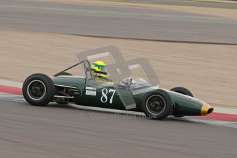 © Octane Photographic Ltd. Motors TV day – Donington Park,  Saturday 31st March 2012. Formula Junior Free practice, John Truslove - Brabham BT6. Digital ref : 0264cb1d9014