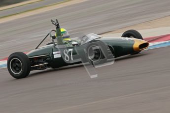 © Octane Photographic Ltd. Motors TV day – Donington Park,  Saturday 31st March 2012. Formula Junior Free practice, John Truslove - Brabham BT6. Digital ref : 0264cb1d9053