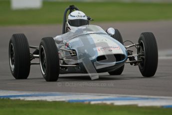 © Octane Photographic Ltd. Motors TV day – Donington Park,  Saturday 31st March 2012. Formula Junior Free practice, Jonathan Hughes - Brabham BT6. Digital ref : 0264cb7d5491