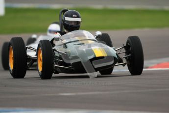 © Octane Photographic Ltd. Motors TV day – Donington Park,  Saturday 31st March 2012. Formula Junior Free practice, Peter Anstiss - Lotus 20/22. Digital ref : 0264cb7d5514