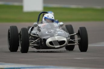© Octane Photographic Ltd. Motors TV day – Donington Park,  Saturday 31st March 2012. Formula Junior Free practice, Andrey Turvey - Lola Mk.5A. Digital ref : 0264cb7d5516