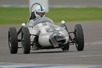 © Octane Photographic Ltd. Motors TV day – Donington Park,  Saturday 31st March 2012. Formula Junior Free practice, Justin Fleming - Elva 100. Digital ref : 0264cb7d5539