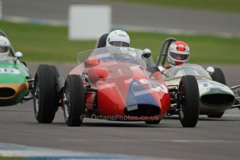 © Octane Photographic Ltd. Motors TV day – Donington Park,  Saturday 31st March 2012. Formula Junior Free practice, Pat Barford - EFAC Stanuellini. Digital ref : 0264cb7d5548