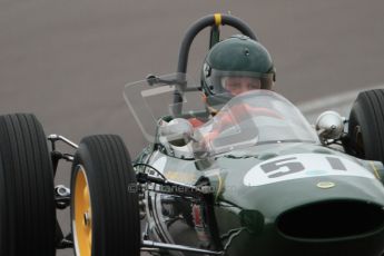 © Octane Photographic Ltd. Motors TV day – Donington Park,  Saturday 31st March 2012. Formula Junior Free practice, Michael Hibberd - Lotus 27. Digital ref : 0264cb7d5609