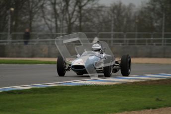 © Octane Photographic Ltd. Motors TV day – Donington Park,  Saturday 31st March 2012. Formula Junior Free practice, Jonathan Hughes - Brabham BT6. Digital ref : 0264lw7d6685