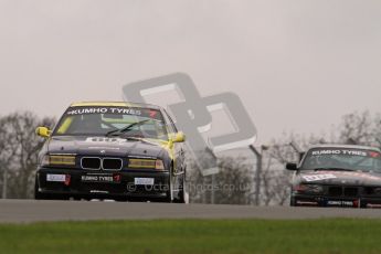 © Octane Photographic Ltd. Motors TV day – Donington Park,  Saturday 31st March 2012. Kumho BMW Championship, James Ford - BMW 318ti. Digital ref : 0266lw7d7556
