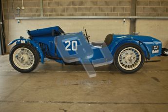© Octane Photographic Ltd. Motors TV day – Donington Park, Saturday 31st March 2012. VSCC Pre-War Sportscars, James Potter - Riley Brooklands. Digital ref : 0265cb1d8882
