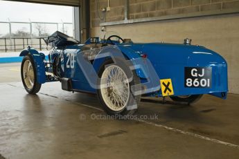 © Octane Photographic Ltd. Motors TV day – Donington Park,  Saturday 31st March 2012. VSCC Pre-War Sportscars, James Potter - Riley Brooklands. Digital ref : 0265cb1d8883
