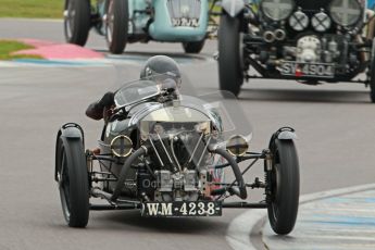 © Octane Photographic Ltd. Motors TV day – Donington Park, Saturday 31st March 2012. VSCC Pre-War Sportscars, Sue Derbeyshire - Morgan Super Aero. Digital ref : 0265cb1d9128