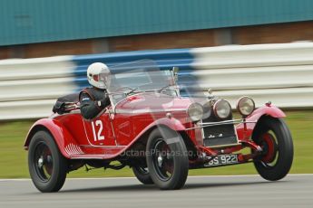 © Octane Photographic Ltd. Motors TV day – Donington Park,  Saturday 31st March 2012. VSCC Pre-War Sportscars, Roger Buxton - Alfa Romeo 6C Zagato Spyder. Digital ref : 0265cb1d9219