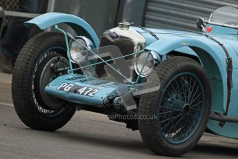 © Octane Photographic Ltd. Motors TV day – Donington Park, Saturday 31st March 2012. VSCC Pre-War Sportscars, Clive Temple - Riley Brooklands. Digital ref : 0265cb7d5476