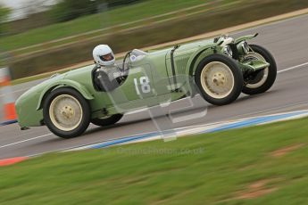 © Octane Photographic Ltd. Motors TV day – Donington Park,  Saturday 31st March 2012. VSCC Pre-War Sportscars, David Lamb - Riley Brooklands. Digital ref : 0265cb7d5825