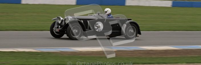 © Octane Photographic Ltd. Motors TV day – Donington Park,  Saturday 31st March 2012. VSCC Pre-War Sportscars, Trevor Swete - Invicta S Type. Digital ref : 0265lw7d7068