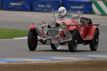 © Octane Photographic Ltd. Motors TV day – Donington Park,  Saturday 31st March 2012. VSCC Pre-War Sportscars, Roger Buxton - Alfa Romeo 6C Zagato Spyder. Digital ref : 0265lw7d7108