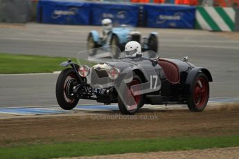© Octane Photographic Ltd. Motors TV day – Donington Park,  Saturday 31st March 2012. VSCC Pre-War Sportscars, Ian Standing - Riley Brooklands. Digital ref : 0265lw7d7174