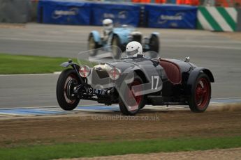 © Octane Photographic Ltd. Motors TV day – Donington Park, Saturday 31st March 2012. VSCC Pre-War Sportscars, Ian Standing - Riley Brooklands. Digital ref : 0265lw7d7174