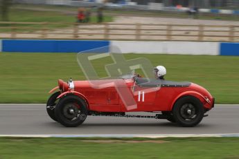 © Octane Photographic Ltd. Motors TV day – Donington Park, Saturday 31st March 2012. VSCC Pre-War Sportscars, Robin Toone - Alfa Romeo 1750. Digital ref : 0265lw7d7217