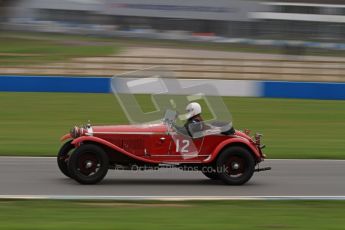 © Octane Photographic Ltd. Motors TV day – Donington Park,  Saturday 31st March 2012. VSCC Pre-War Sportscars, Roger Buxton - Alfa Romeo 6C Zagato Spyder. Digital ref : 0265lw7d7269