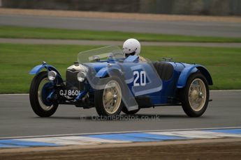 © Octane Photographic Ltd. Motors TV day – Donington Park, Saturday 31st March 2012. VSCC Pre-War Sportscars, James Potter - Riley Brooklands. Digital ref : 0265lw7d7353
