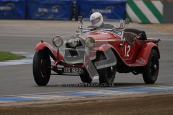 © Octane Photographic Ltd. Motors TV day – Donington Park, Saturday 31st March 2012. VSCC Pre-War Sportscars, Roger Buxton - Alfa Romeo 6C Zagato Spyder. Digital ref : 0265lw7d7363