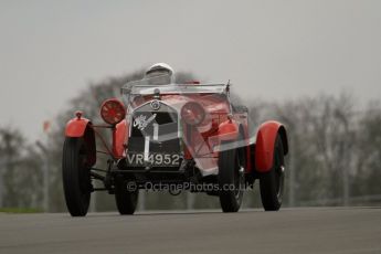 © Octane Photographic Ltd. Motors TV day – Donington Park, Saturday 31st March 2012. VSCC Pre-War Sportscars, Robin Toone - Alfa Romeo 1750. Digital ref : 0265lw7d7499