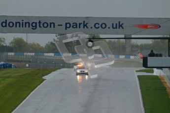 © Octane Photographic Ltd. MSVR - Donington Park, 29th April 2012 - GT Cup. Safety car leading the pack for the start. Digital ref : 0312lw1d6433