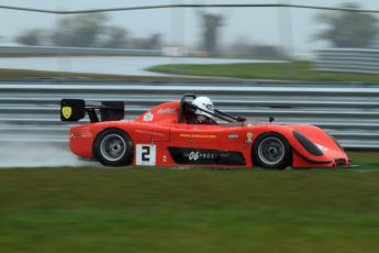 © Jones Photography. OSS Championship Round 1, Snetterton, 29th April 2012. Ake Bornebush, Radical Pro 6 and Robert Ball Nemesis RME 7. Digital Ref: 0390CJ7D0907