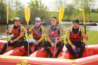 © Octane Photographic Ltd. 2012 World Superbike Championship – European GP – Donington Park. Media Day at the National Watersports Centre, Nottingham. 10th May 2012. Sam Lowes, Leon Haslam, Chaz Davies and Eugene Laverty. Digital Ref : 0324cb1d0126
