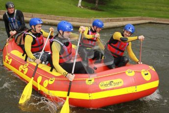 © Octane Photographic Ltd. 2012 World Superbike Championship – European GP – Donington Park. Media Day at the National Watersports Centre, Nottingham. 10th May 2012. Sam Lowes, Leon Haslam, Chaz Davies and Eugene Laverty, Digital Ref : 0324cb1d0195