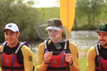 © Octane Photographic Ltd. 2012 World Superbike Championship – European GP – Donington Park. Media Day at the National Watersports Centre, Nottingham. 10th May 2012. Leon Haslam, Chaz Davies and Eugene Laverty. Digital Ref : 0324cb7d0598