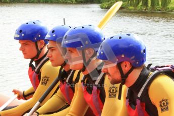 © Octane Photographic Ltd. 2012 World Superbike Championship – European GP – Donington Park. Media Day at the National Watersports Centre, Nottingham. 10th May 2012. Sam Lowes, Leon Haslam, Chaz Davies and Eugene Laverty.  Digital Ref : 0324cb7d0636