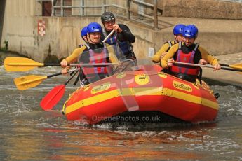 © Octane Photographic Ltd. 2012 World Superbike Championship – European GP – Donington Park. Media Day at the National Watersports Centre, Nottingham. 10th May 2012. Sam Lowes, Leon Haslam, Chaz Davies and Eugene Laverty. Digital Ref : 0324cb7d0714