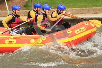 © Octane Photographic Ltd. 2012 World Superbike Championship – European GP – Donington Park. Media Day at the National Watersports Centre, Nottingham. 10th May 2012. Sam Lowes, Leon Haslam, Chaz Davies and Eugene Laverty. Digital Ref : 0324cb7d0745