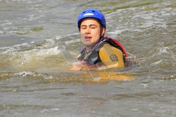 © Octane Photographic Ltd. 2012 World Superbike Championship – European GP – Donington Park. Media Day at the National Watersports Centre, Nottingham. 10th May 2012. Leon Haslam in the water. Digital Ref : 0324cb7d0819
