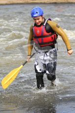 © Octane Photographic Ltd. 2012 World Superbike Championship – European GP – Donington Park. Media Day at the National Watersports Centre, Nottingham. 10th May 2012. Leon Haslam getting out of the water. Digital Ref : 0324cb7d0847