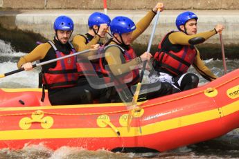 © Octane Photographic Ltd. 2012 World Superbike Championship – European GP – Donington Park. Media Day at the National Watersports Centre, Nottingham. 10th May 2012. Sam Lowes, Leon Haslam, Chaz Davies and Eugene Laverty. Digital Ref : 0324cb7d0884