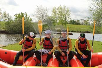 © Octane Photographic Ltd. 2012 World Superbike Championship – European GP – Donington Park. Media Day at the National Watersports Centre, Nottingham. 10th May 2012. Sam Lowes, Leon Haslam, Chaz Davies and Eugene Laverty. Digital Ref : 0324lw7d0798