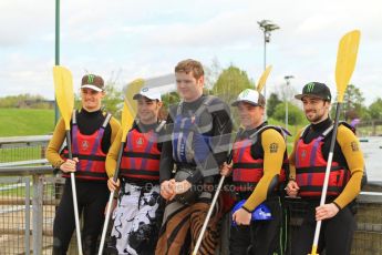 © Octane Photographic Ltd. 2012 World Superbike Championship – European GP – Donington Park. Media Day at the National Watersports Centre, Nottingham. 10th May 2012. Sam Lowes, Leon Haslam, Chaz Davies and Eugene Laverty. Digital Ref : 0324lw7d1324