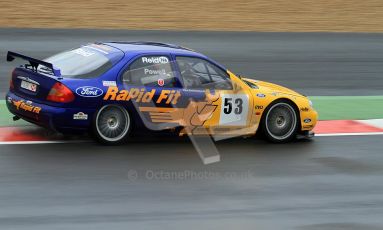 © Carl Jones / Octane Photographic Ltd. Silverstone Classic. Fujifilm Touring Car Trophy 1970-2000. Friday 20th July 2012, Alvin Powell, Ford Mondeo. Digital Ref : 0413CJ7D0234