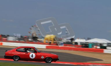 © Carl Jones / Octane Photographic Ltd. Silverstone Classic. Fujifilm Touring Car Trophy 1970-2000. 22nd July 2012. Christopher Ballard, Ford Capri. Digital Ref : 0415CJ7D1523