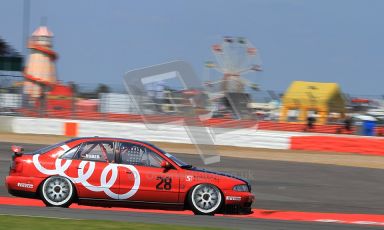 © Carl Jones / Octane Photographic Ltd. Silverstone Classic. Fujifilm Touring Car Trophy 1970-2000. 22nd July 2012. Werner Huber, Audi A4, Silverstone Classic. Digital Ref : 0415CJ7D1589