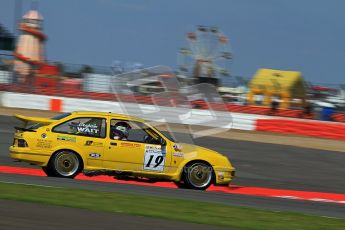 © Carl Jones / Octane Photographic Ltd. Silverstone Classic. Fujifilm Touring Car Trophy 1970-2000. 22nd July 2012. Graham Wait, Ford Sierra. Digital Ref : 0415CJ7D1606