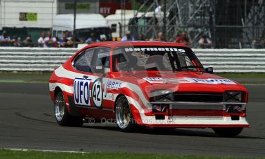 © Carl Jones / Octane Photographic Ltd. Silverstone Classic. Fujifilm Touring Car Trophy 1970-2000. 22nd July 2012. Tom Pochciol, Ford Capri. Digital Ref : 0415CJ7D1749