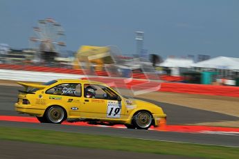 © Carl Jones / Octane Photographic Ltd. Silverstone Classic. Fujifilm Touring Car Trophy 1970-2000. 22nd July 2012. Graham Wait, Ford Sierra. Digital Ref : 0415CJ7D1906