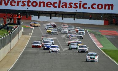 © Carl Jones / Octane Photographic Ltd. Silverstone Classic. Fujifilm Touring Car Trophy 1970-2000. The Start. 21st July 2012. Digital Ref : 0414CJ7D0550