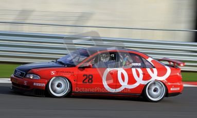 © Carl Jones / Octane Photographic Ltd. Silverstone Classic. Fujifilm Touring Car Trophy 1970-2000. Werner Huber, Audi A4. 21st July 2012. Digital Ref : 0414CJ7D1198