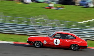© Carl Jones / Octane Photographic Ltd. Silverstone Classic. Fujifilm Touring Car Trophy 1970-2000. Christopher Ballard, Ford Capri. 21st July 2012. Digital Ref : 0414CJ7D1225
